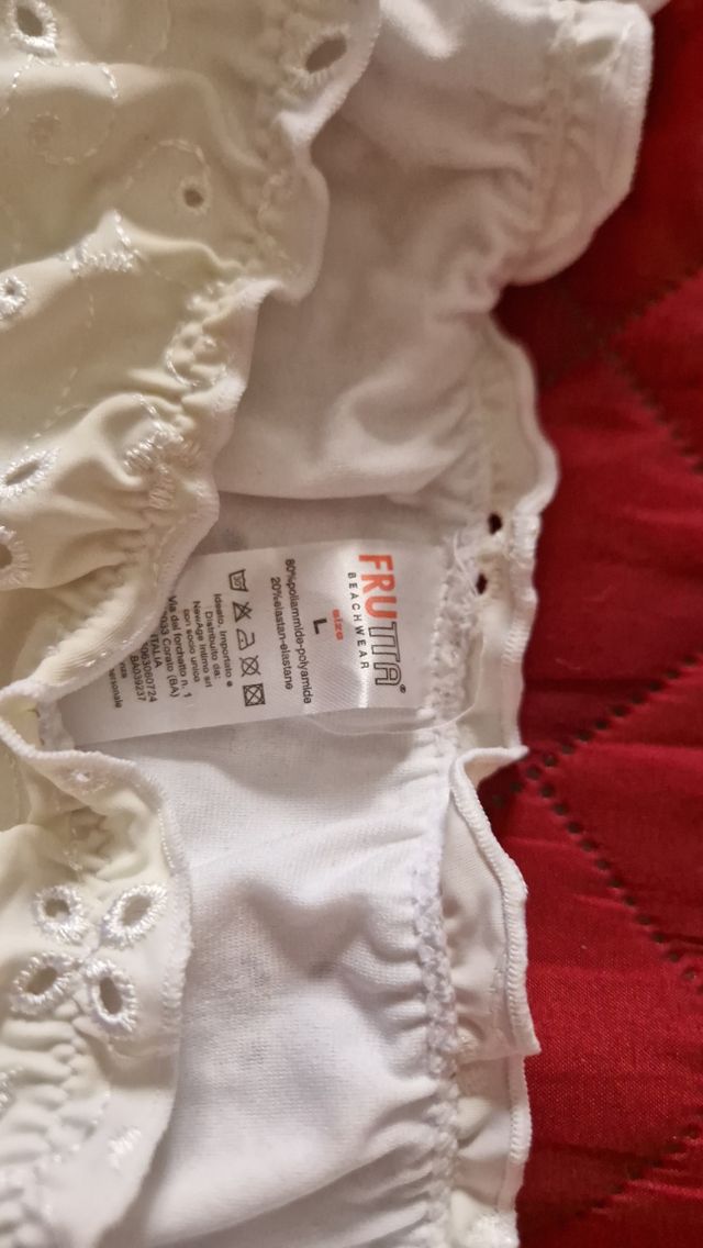 Slip pizzo bianco L - costume