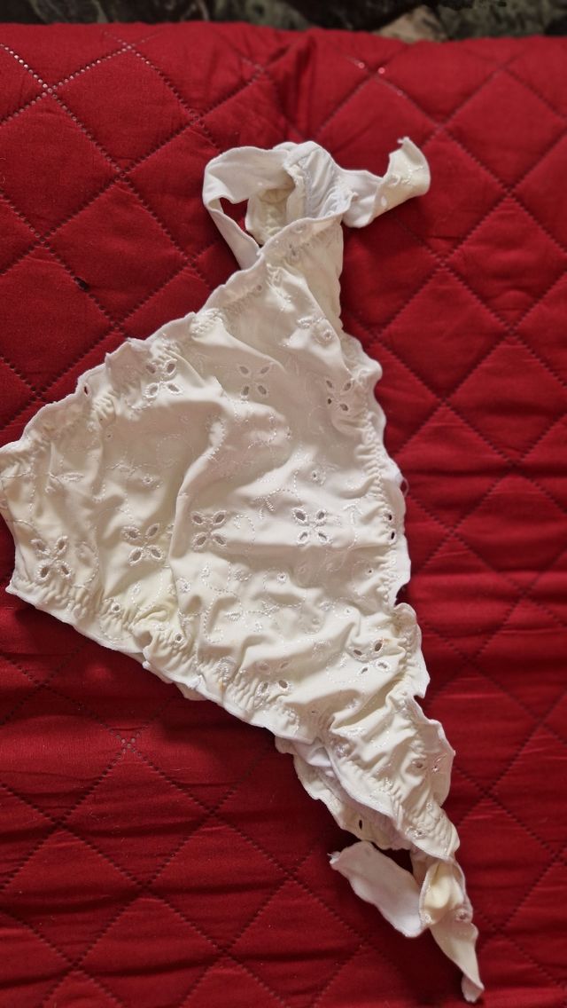 Slip pizzo bianco L - costume