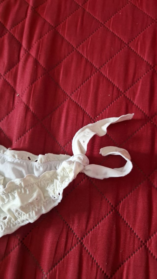 Slip pizzo bianco L - costume