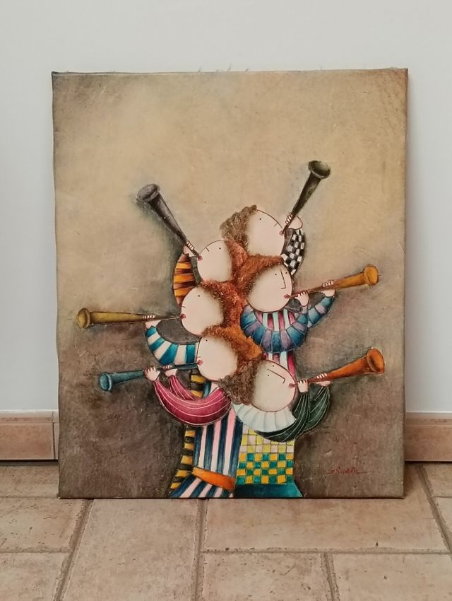 Cuadro flautistas - 50x62cm