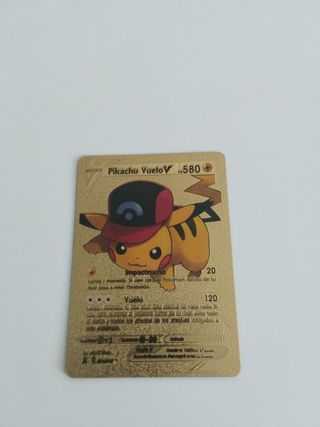 Pikachu Vuelo V - Carta Oro