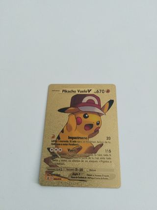 Pikachu Vuelo V - Carta Oro