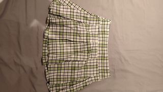 Minifalda escocesa roja y azul