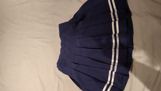 Minifalda escocesa roja y azul