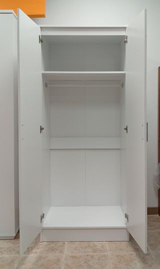 Armario Ropero, (2) puertas Blanco. ¡Económico!