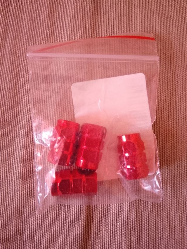 Tapones válvulas coche bici