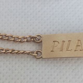 Pulsera No me olvides Oro de Ley 18K