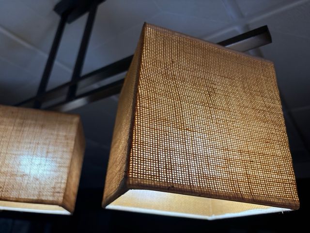 Lamparas colgantes de yute