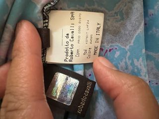 Top Roberto Cavalli multicolor maniche lunghe