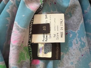 Top Roberto Cavalli multicolor maniche lunghe