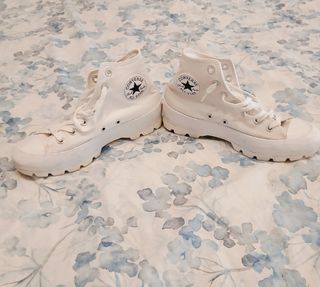 Converse blancas plataforma mujer