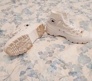 Converse blancas plataforma mujer