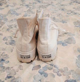 Converse blancas plataforma mujer