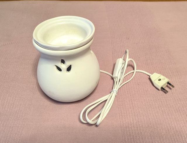 Lámpara Difusor aromas cerámico blanco