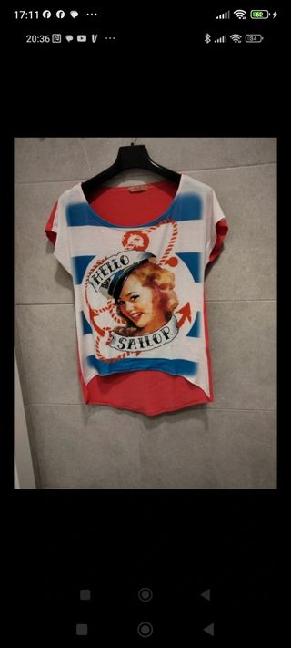 Camiseta marinera vintage