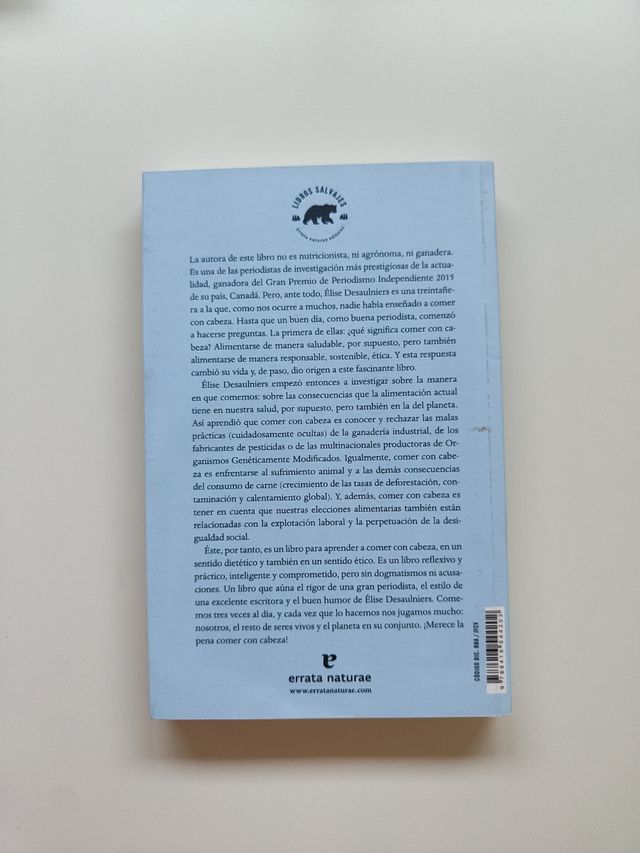 Libro Comer con Cabeza - Elisa Desauliers