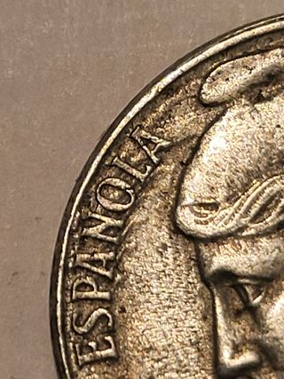 Moneda de error de 5 centimos de 1937