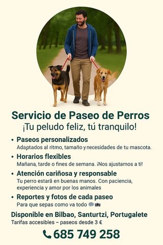 SERVICIO DE PASEO DE PERROS