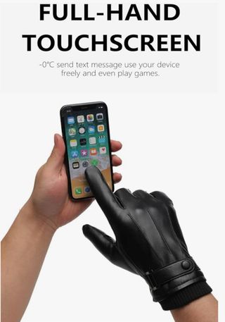 Guantes Invierno Piel - Hombre