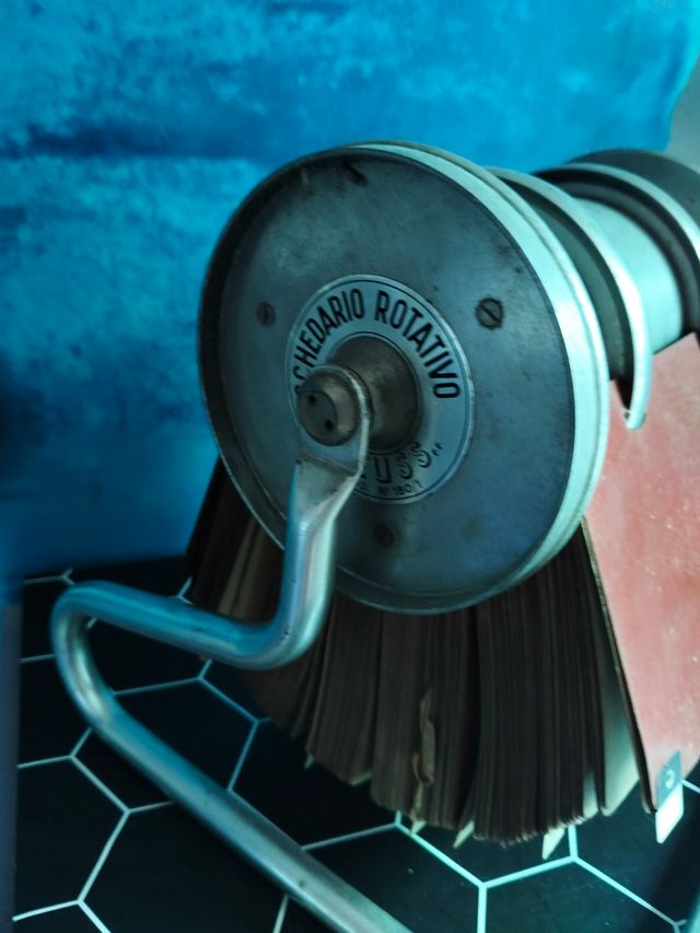 Schedario Rotativo Zeuss vintage