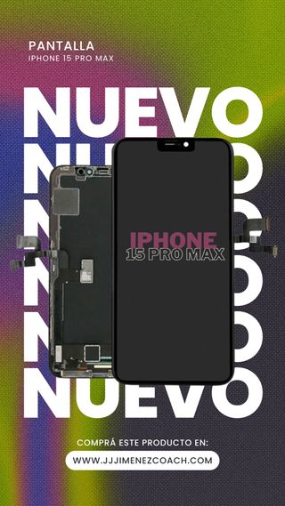PANTALLA REPUESTO PARA IPHONE 15 PRO MAX TFT NUEVA