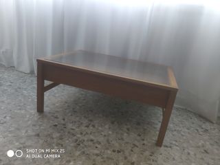 Mesa centro madera cristal recoger en sant Antoni 