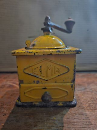 Molino café ELMA vintage Amarrillo - Azul