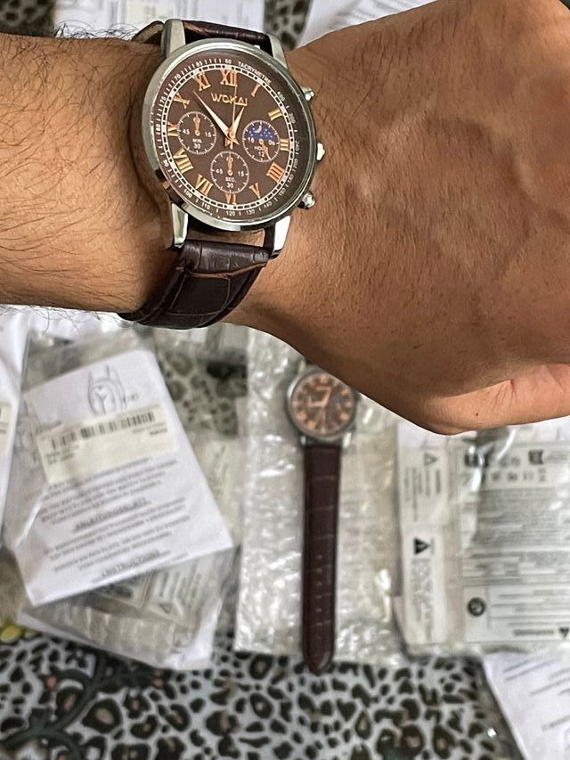 Reloj WOKAI marrón - Analógico NUEVO