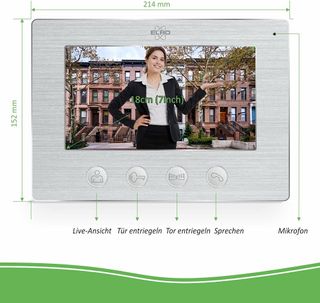 Videoportero IP WiFi ELRO DV477IP2 para 2 familias