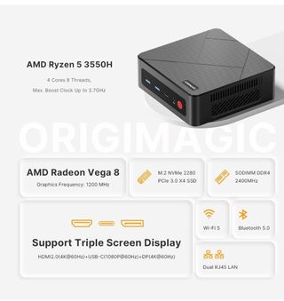 Mini PC Ryzen 5 ORIGIMAGIC - Nero