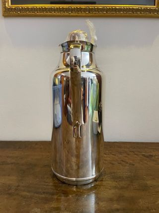 Thermos vintage argentato Macabo 1L con scatola 