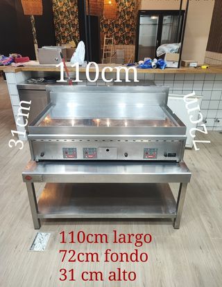 Plancha frytop acero 110x72cm