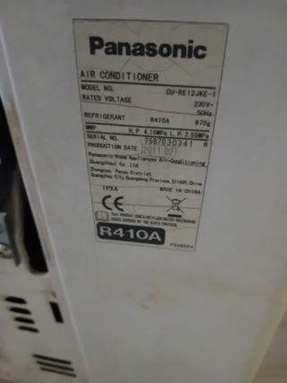 Aire acondicionado Panasonic