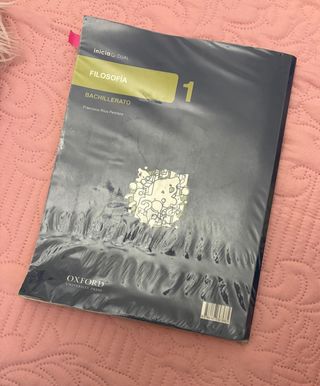 Libro de Filosofía, 1° bachillerato.