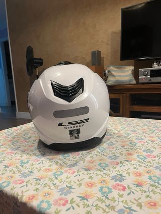 Casco moto LS2 Strobe II blanco