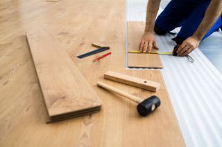 Montaje de parquet