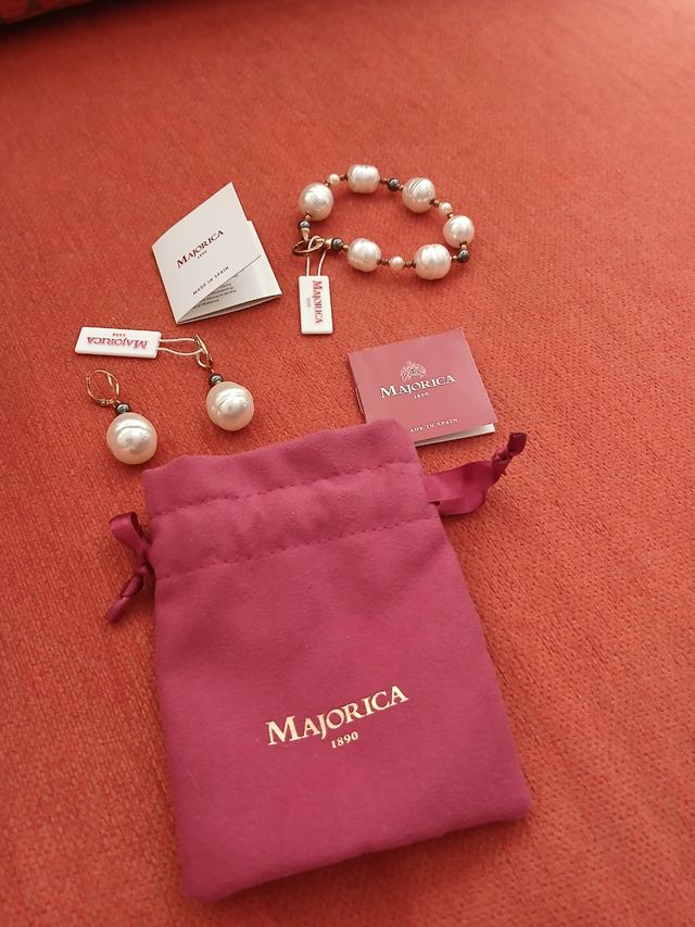 Joyas Majorica: Pendientes y Pulsera
