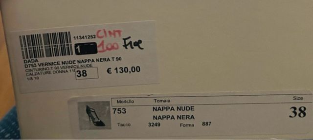 Scarpe beige tacco donna