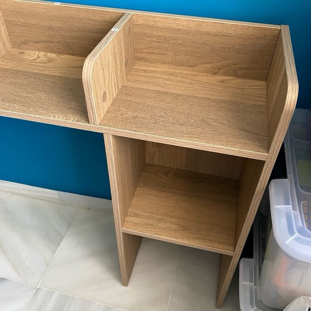 Estantería escritorio madera