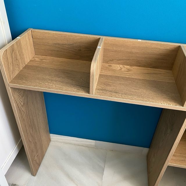 Estantería escritorio madera