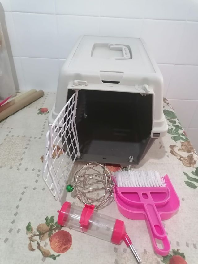 Jaula transportin para conejo