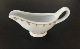 Salsiera Thun bianca e oro