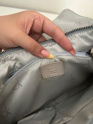 Bolso Calvin Klein beige vintage