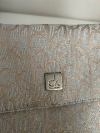 Bolso Calvin Klein beige vintage