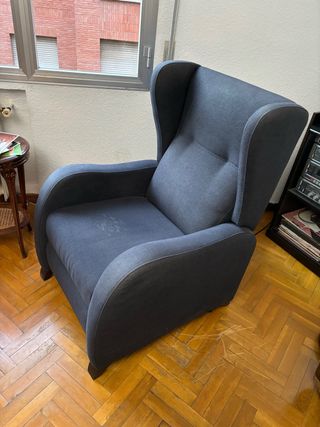 Sofá relax gris - reclinable