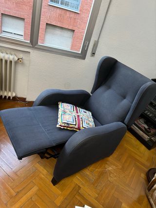 Sofá relax gris - reclinable