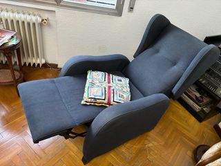 Sofá relax gris - reclinable