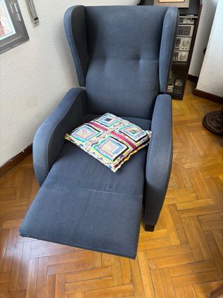 Sofá relax gris - reclinable