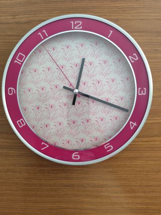 Orologio da parete floreale