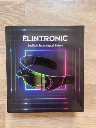 NUEVAS! Gafas disfraz FLINTRONIC luces LED
